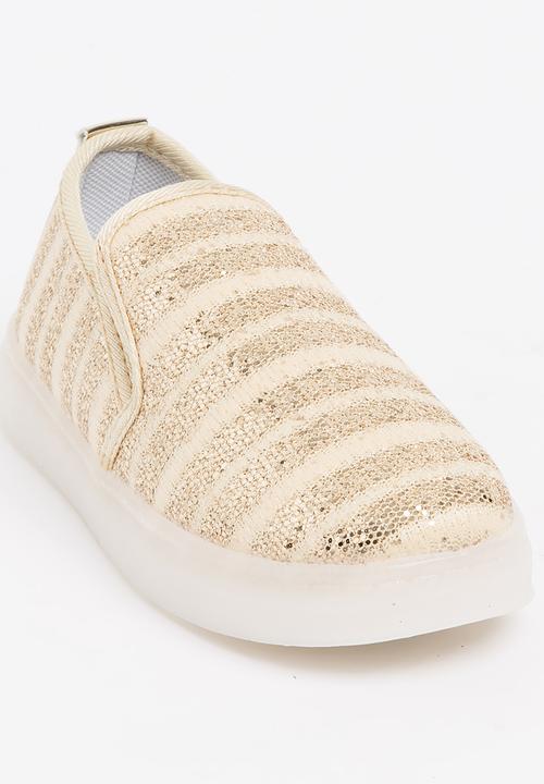 Pop Candy - Light up Loafer Gold