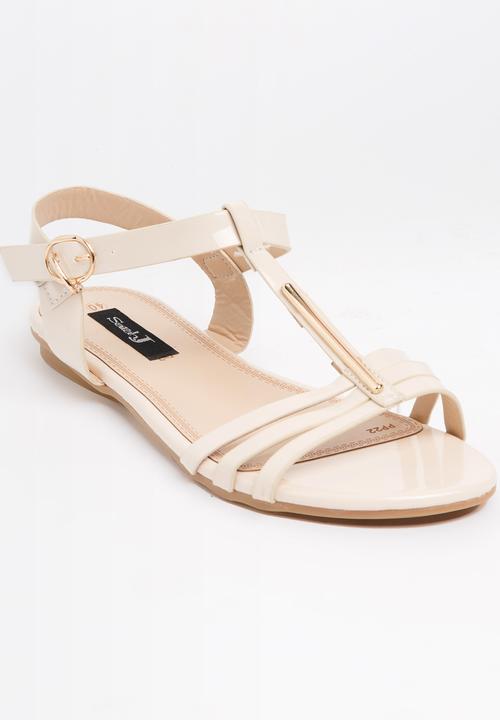 Sarah J - Strappy Sandals Beige