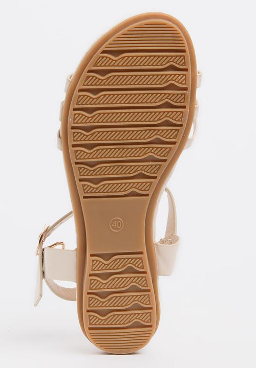 Sarah J - Strappy Sandals Beige