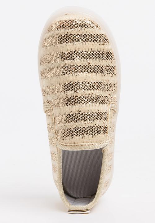 Pop Candy - Light up Loafer Gold