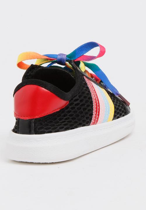 Pop Candy - Rainbow Sneakers Black