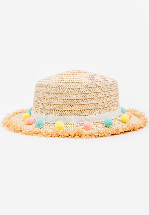Pop Candy - Straw Fedora Cream