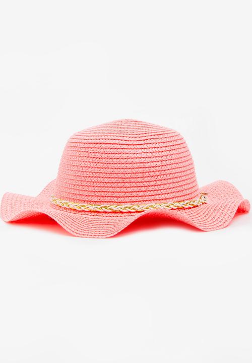 Pop Candy - Straw Fedora Pale Pink