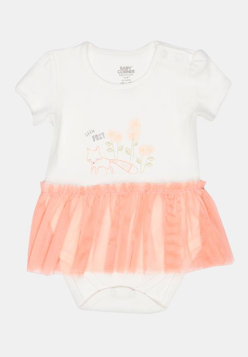 Baby Corner - Tutu Bodysuit Dress Multi-colour
