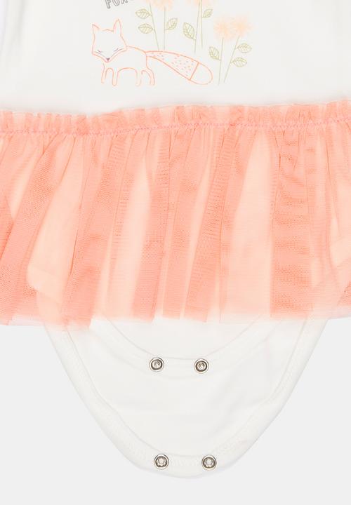 Baby Corner - Tutu Bodysuit Dress Multi-colour
