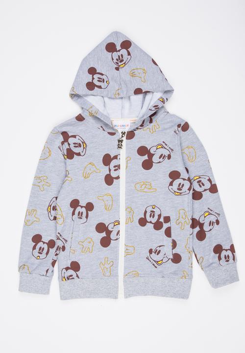 Pop Candy - Printed  Hoody Grey