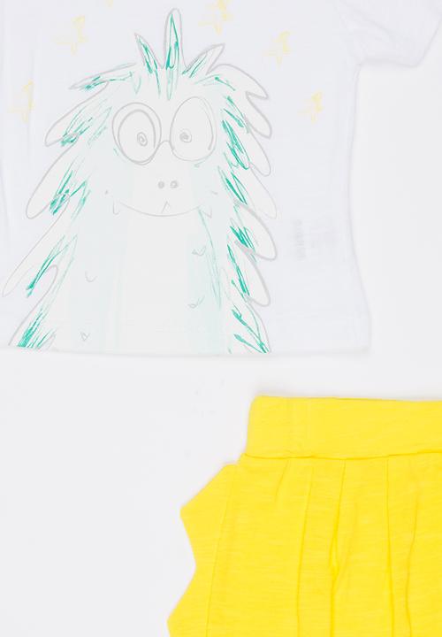 Baby Corner - 2 Piece T-shirt short Set Multi-colour