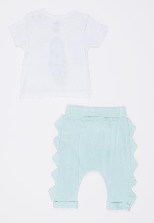 Baby Corner - 2 Piece T-shirt Short Set Multi-colour