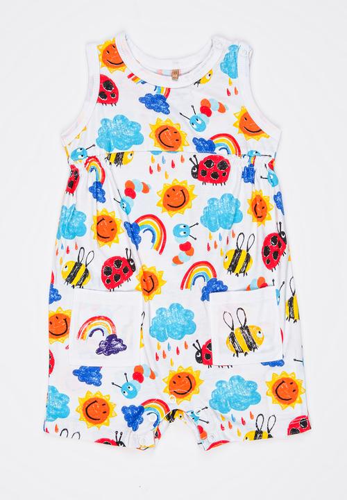 Soobe - Printed Rumper White