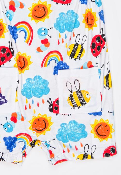 Soobe - Printed Rumper White