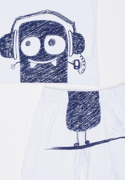 Soobe - Knitted Top And Pants Set White