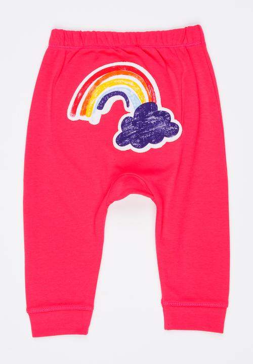 Soobe - Girls Printed Jogger Dark Pink