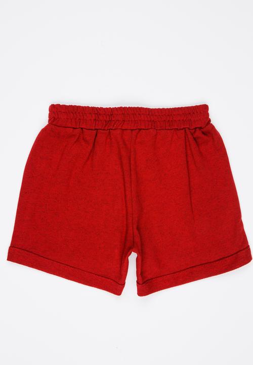 Rebel Republic - Fleece Shorts Burgundy