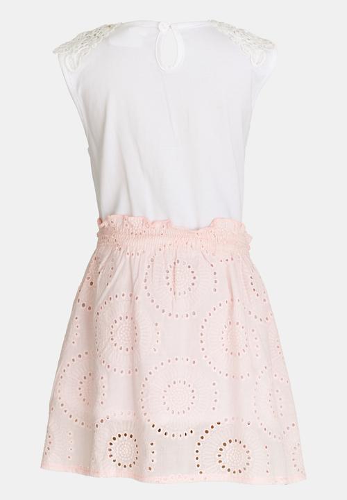 Pop Candy - Combo Dress Pale Pink
