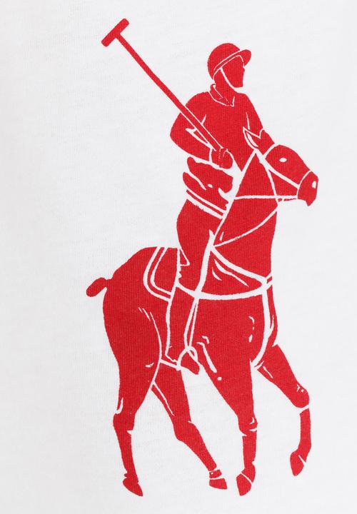 POLO - Big Pony Print Tee White