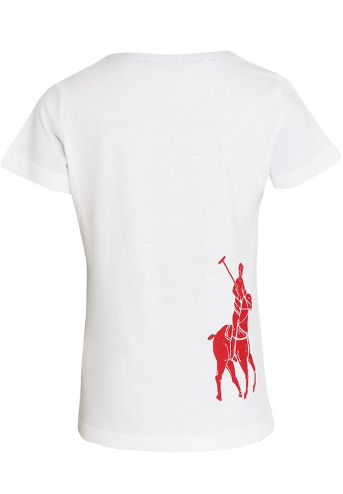 POLO - Big Pony Print Tee White