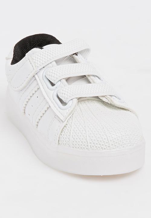 Pop Candy - Boys Light up Sneakers White
