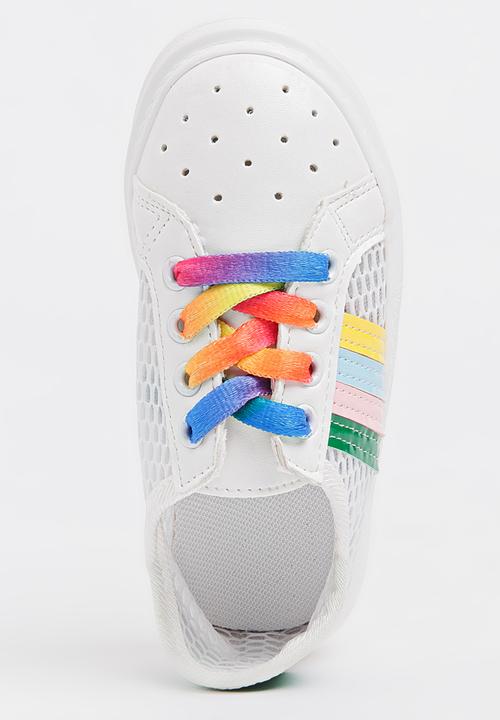 Pop Candy - Rainbow Sneakers White