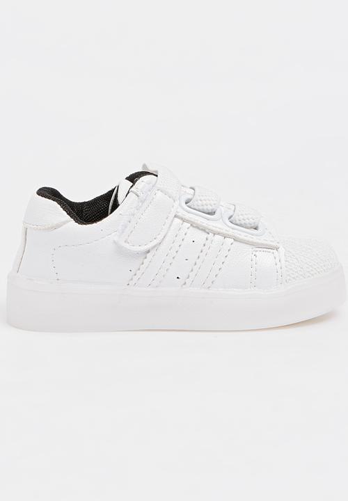 Pop Candy - Boys Light up Sneakers White