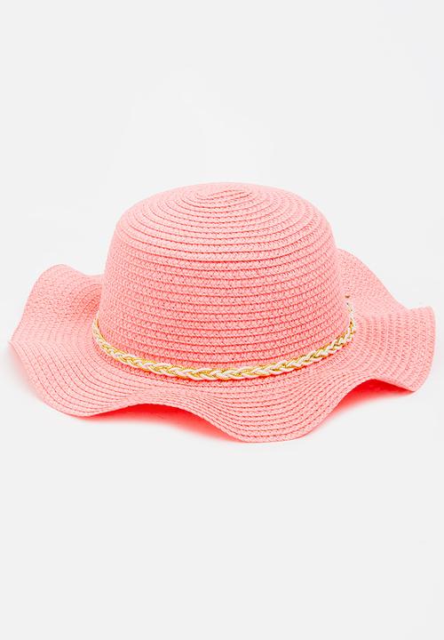 Pop Candy - Straw Fedora Pale Pink