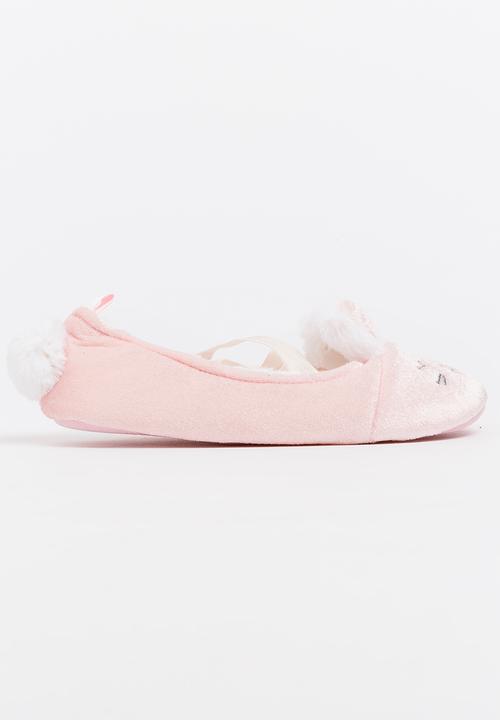 Pop Candy - Fluffy Bunny Slippers Pale Pink