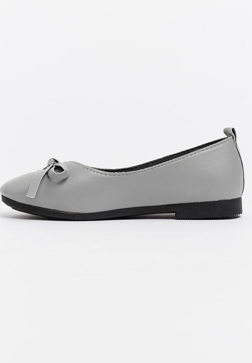 Pop Candy - Pumps with Bow Detail Silver