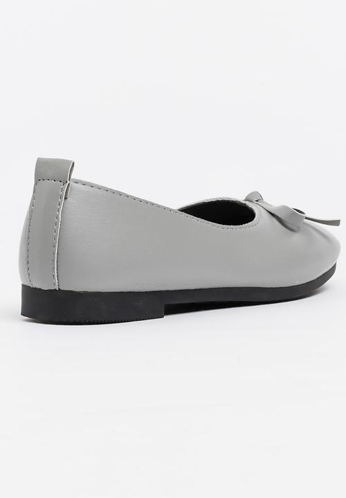 Pop Candy - Pumps with Bow Detail Silver