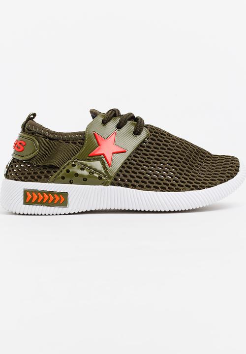 Pop Candy - Boys Sneakers Khaki Green