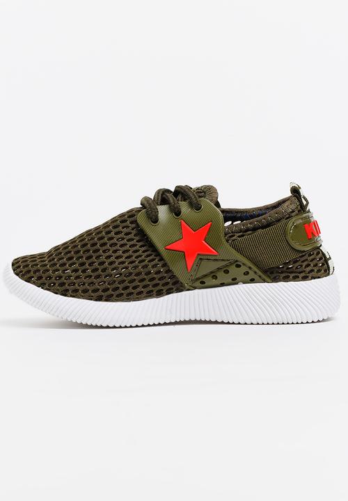 Pop Candy - Boys Sneakers Khaki Green