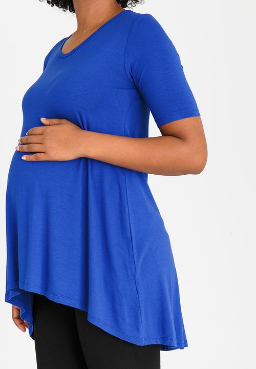 edit Maternity - Longer Length T Blue