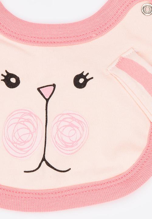 Soobe - Bunny Bib Pale Pink