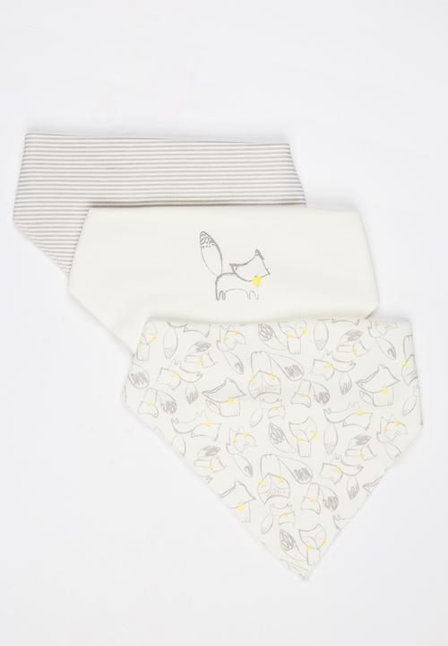 Baby Corner - 3 Pack Bandana Bib Multi-colour