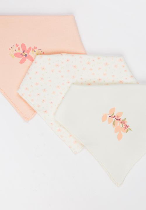Baby Corner - 3 Pack Bandana Bib Multi-colour
