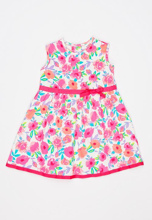 Twin Clothing - Floral Print Dress Multi-colour