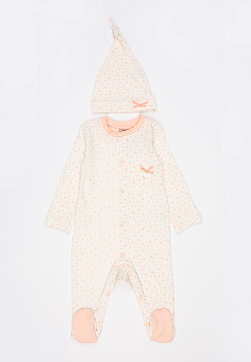 Baby Corner - Sleepsuit and Hat Set  Multi-colour