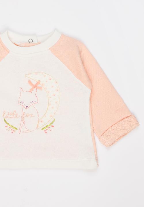 Baby Corner - French Terry Harem Pants Set Multi-colour