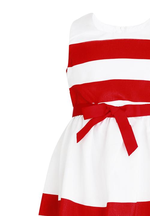 Twin Clothing - Striped Dress Red