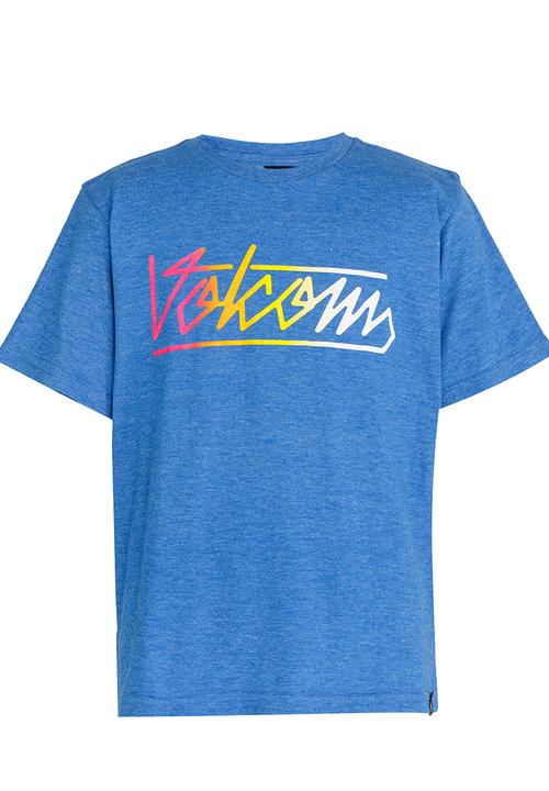 Volcom - Flow Script    Tee Blue