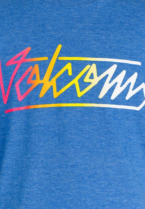 Volcom - Flow Script    Tee Blue