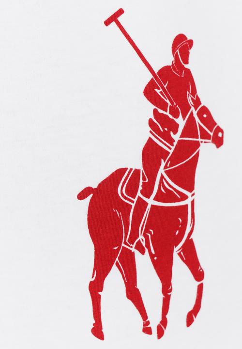 POLO - Big Pony Print Tee White
