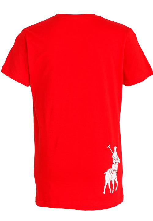 POLO - Big Pony Print Tee Red