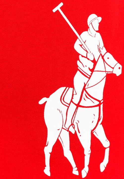 POLO - Big Pony Print Tee Red