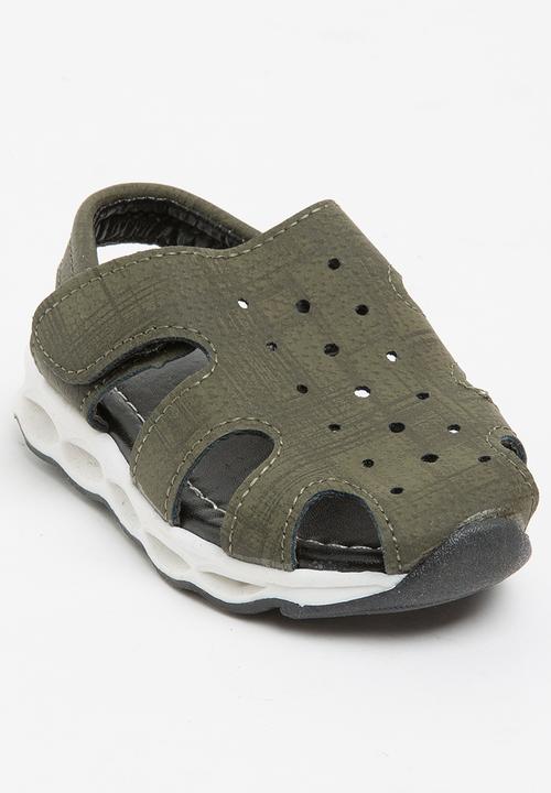 Pop Candy - Boys Sandals Khaki Green