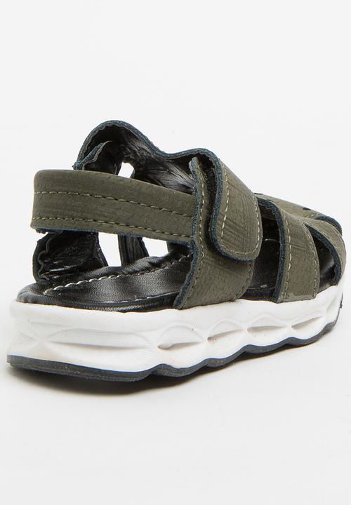 Pop Candy - Boys Sandals Khaki Green