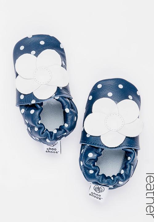 shooshoos - Snow Flower Slip On Navy & White