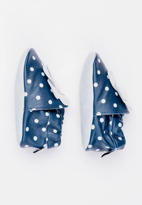shooshoos - Snow Flower Slip On Navy & White