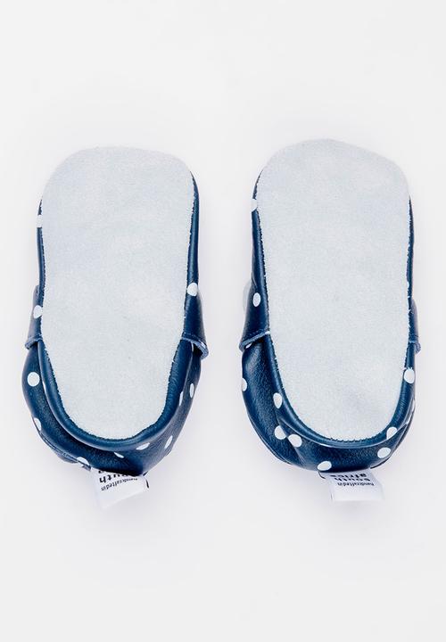 shooshoos - Snow Flower Slip On Navy & White
