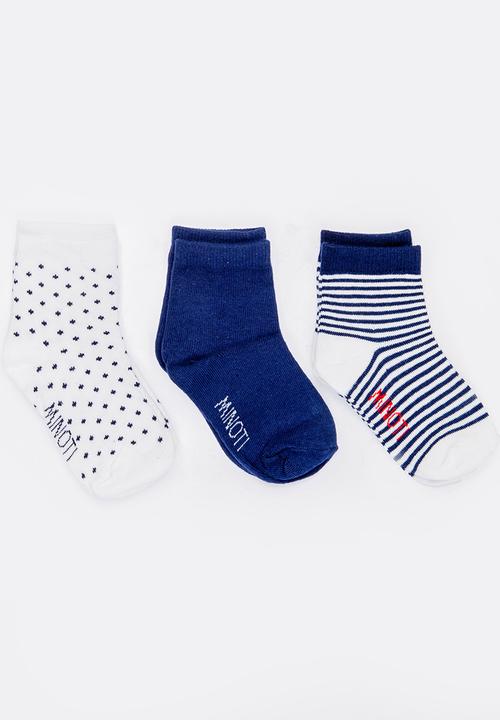 MINOTI - 3 Pack Trainer Socks Multi-colour