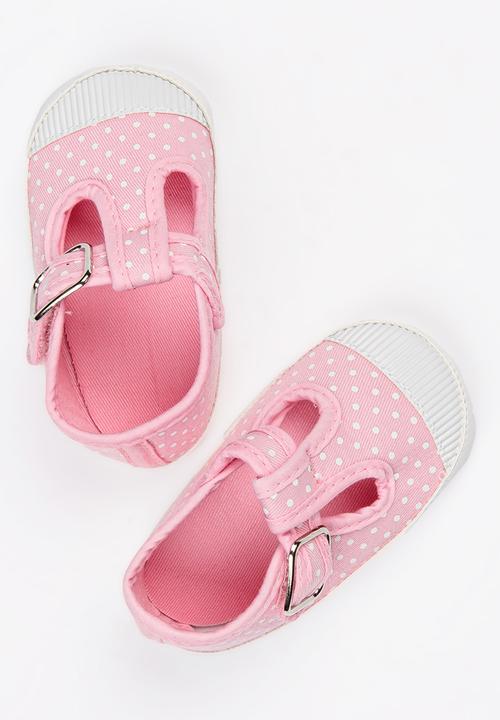 Pop Candy - Check Mary Janes Mid Pink