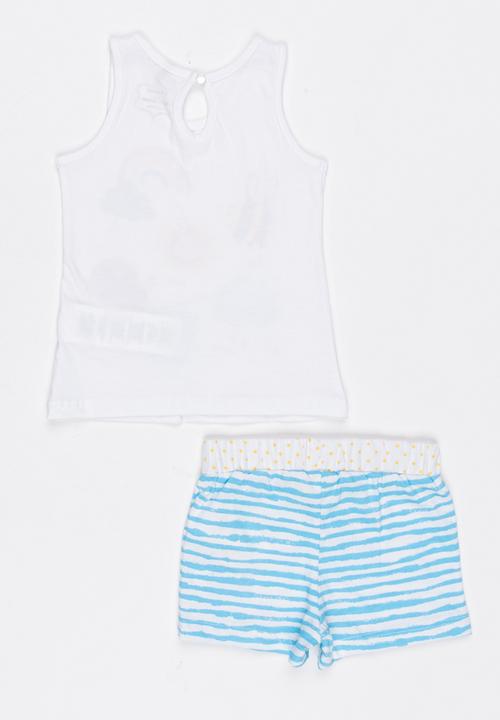 Soobe - Knitted Top And Pant Set White